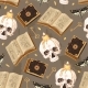 Seamless Pattern with Skulls and Magic Book - GraphicRiver Item for Sale