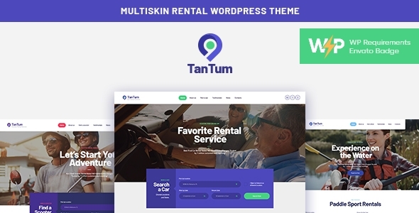 Tantum | Car, Scooter, Boat &Amp; Bike Rental Services Wordpress Theme