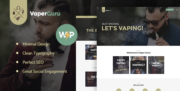 VaperGuru - Vapers Community & Cigarette Store WordPress Theme 下载