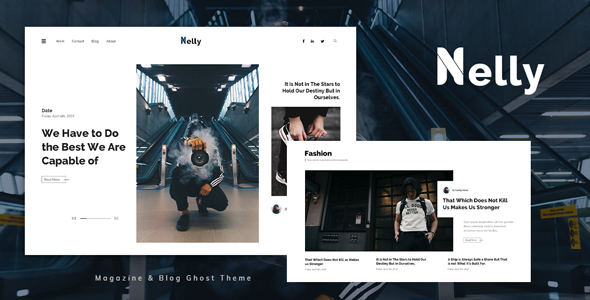Nelly - Blog and Magazine Ghost Theme