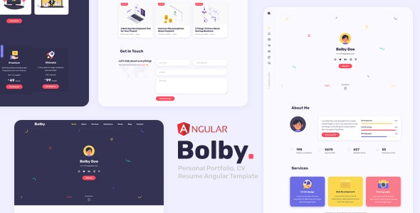 Bolby – Personal Portfolio Angular Template