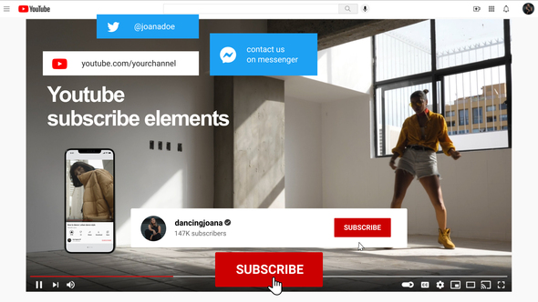 Youtube Subscribe Elements alt