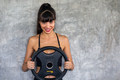 happy smile Caucasian female fitness sports woman - PhotoDune Item for Sale