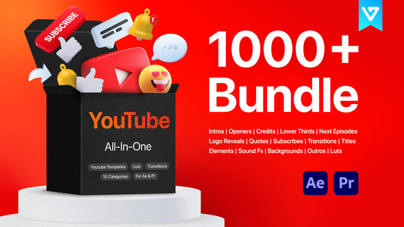 Youtube Bundle | Premiere Pro / Videohive, Premiere pro templates, Broadcast packages, Miscellaneous