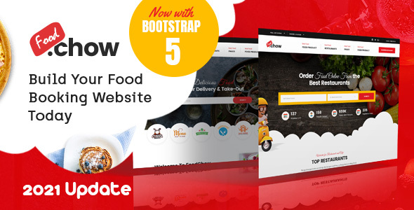 FoodChow - A Food Ordering or Hotel Directory HTML Template