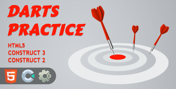 Darts Practice HTML5 Construct 2/3 Game