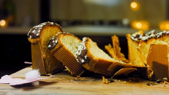 Sliced Chocolate Panettone