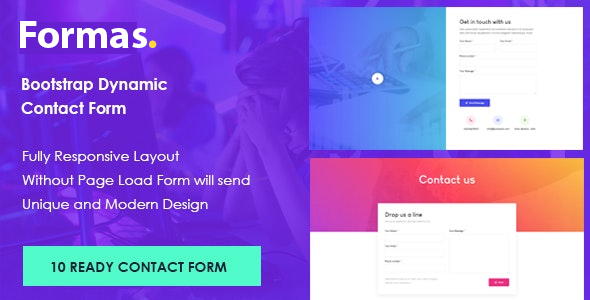 Formas - Bootstrap Dynamic Contact Form
