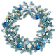 Vector Christmas Blue Fir Wreath with Bow - GraphicRiver Item for Sale