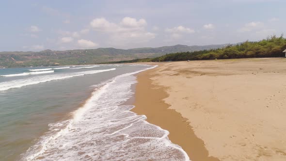 Sandy Beach in Tropical Resort