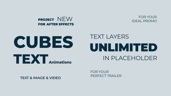 Cubes Text Animations