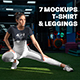 7 Sports T-Shirts and Leggings Woman Mockups - GraphicRiver Item for Sale