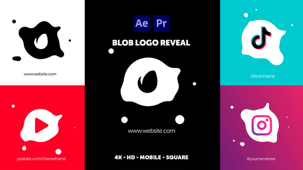 Blob Logo Reveal alt