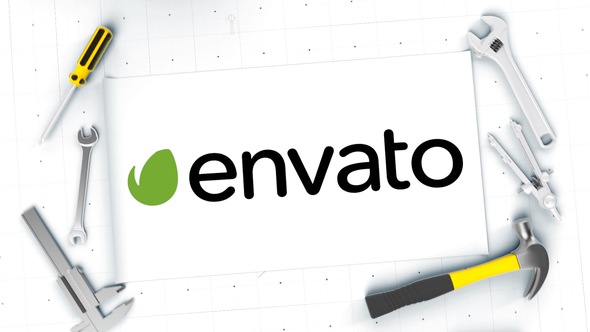 Construction Blueprint Logo