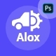 Alox - Automobile Services Mobile App UI Kit - GraphicRiver Item for Sale