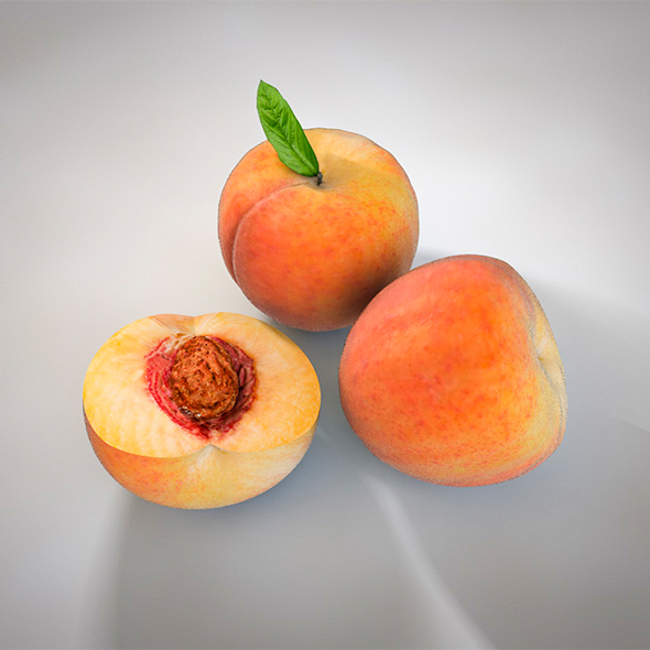 Peach 3d model