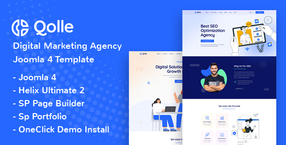 Qolle - Joomla 5 Digital Marketing Agency Joomla Template