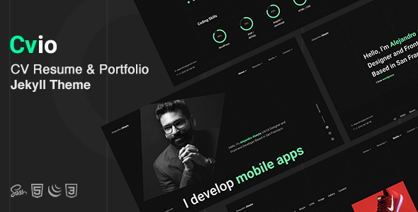 Cvio - Personal Portfolio Jekyll Theme