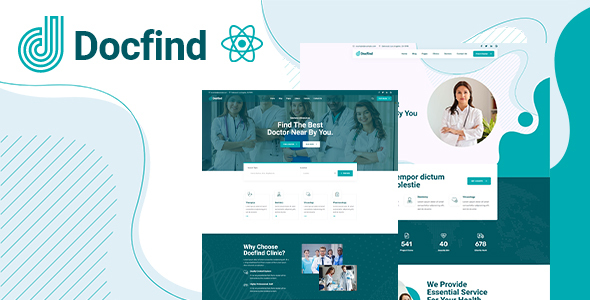 Docfind – Medical Online Booking React JS Template