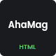 AhaMag | Modern Magazine HTML Template - ThemeForest Item for Sale