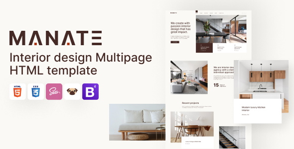 Manate - Interior Design HTML5 Template
