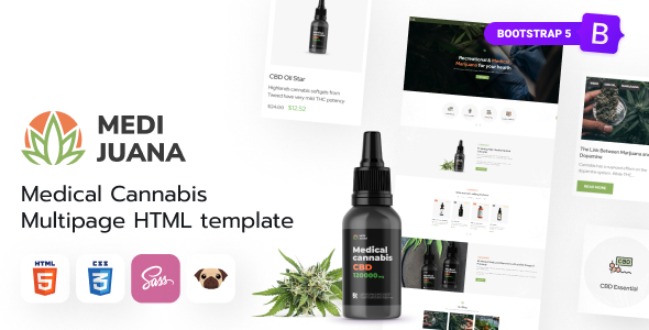 Medijuana - Marijuana Store HTML5 Template