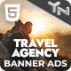 Travel Agency 3 - Animated HTML5 Banners With Interactive Lens Flare Effect (GWD) - CodeCanyon Item for Sale