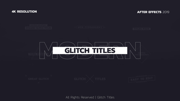 Glitch Titles | After Effects alt