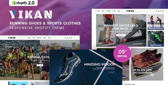 Yikan - Tema de Shopify para zapatillas de correr y ropa deportiva