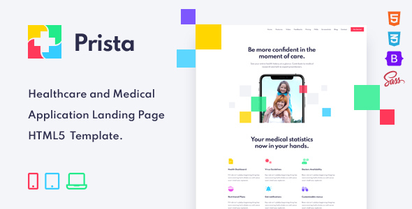 Prista – App Landing Page HTML Template