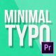 Minimal Typography | MOGRT - VideoHive Item for Sale