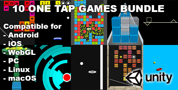 10 One Tap Unity Games Bundle
