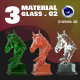 C4D - 3 GLASS MATERIAL_NO2 - 3DOcean Item for Sale