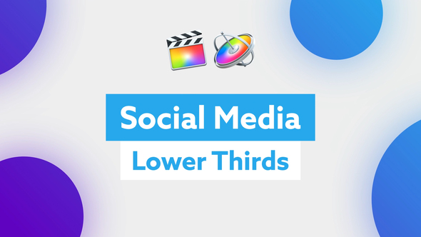 Social Media Lower Thirds for FCP X alt