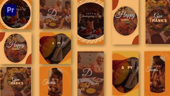 Thanksgiving Day Instagram Promo Mogrt 136