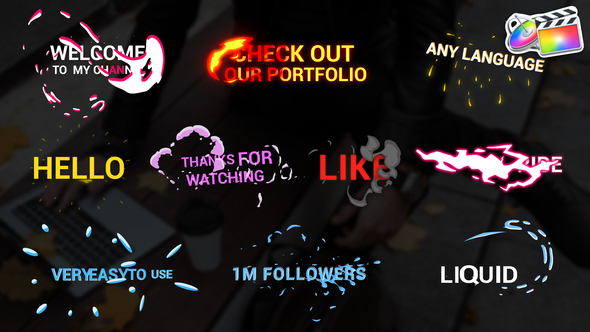 Simple Colorful Titles | FCPX alt