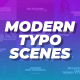 Modern Typo Scenes - VideoHive Item for Sale