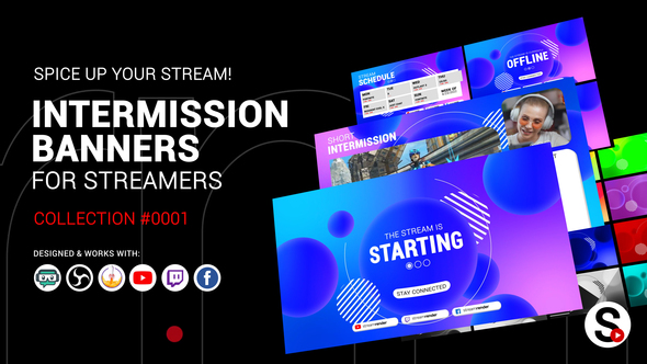 Stream Intermission Banners. Collection #0001
