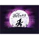 Purple Halloween Background with Werewolf - GraphicRiver Item for Sale