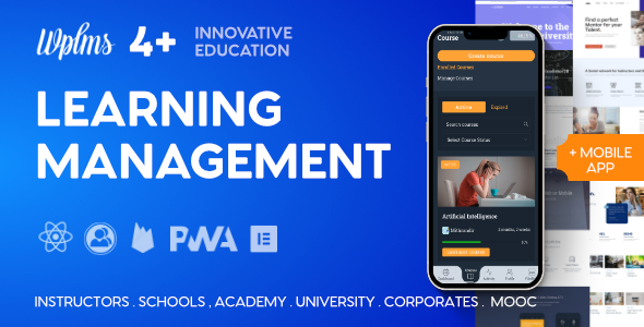 Templates: Academy Classes Courses Elearning Headless Cms Instructor Learning Management System Lms Mentor Progressive Web App School Teacher University Wordpress Education Theme Wordpress Lms