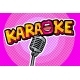Karaoke Lettering with Lips in Popart Stile with - GraphicRiver Item for Sale