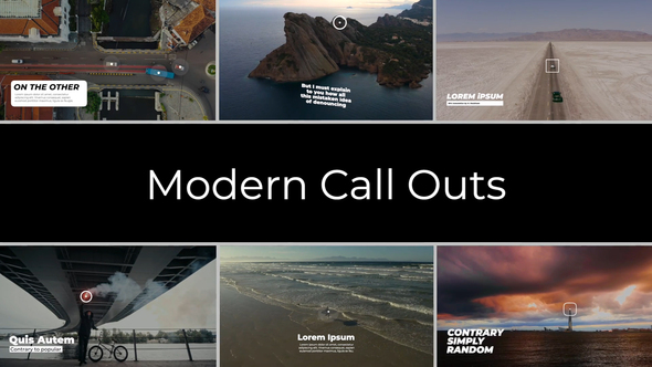 Modern Call Outs | After Effects