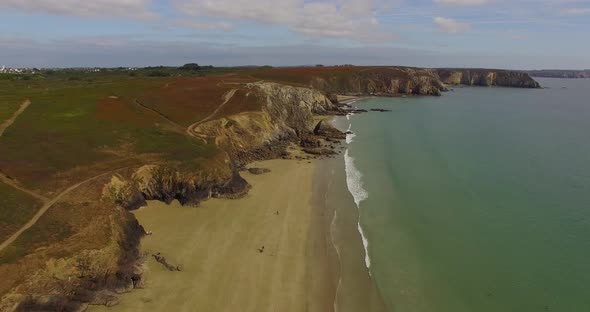 Aerial, Coast Of The Normandie. 