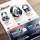 Headset Catalog Product Flyer - GraphicRiver Item for Sale