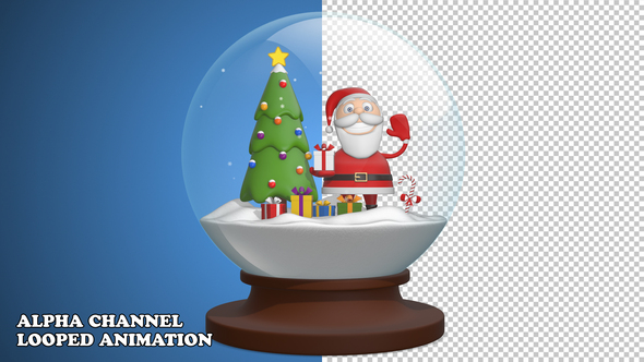 Santa Snow Globe