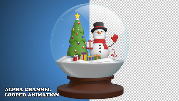 Snowman Snow Globe alt