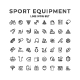 Set Line Icons of Sport Equipment - GraphicRiver Item for Sale