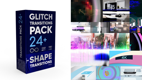 Glitch Transitions Pack 4K alt