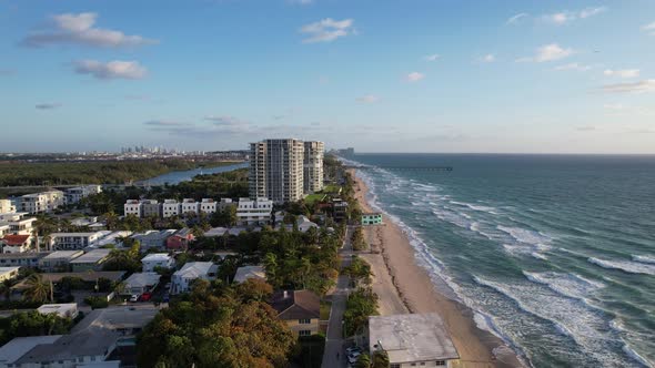 South Florida Coastline at Sunset