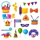 Happy Purim Jewish Holiday Set of Objects - GraphicRiver Item for Sale